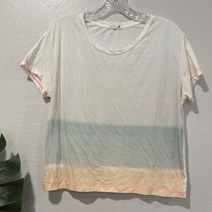 Sundry ombre dip dye Casual Gradient T-Shirt